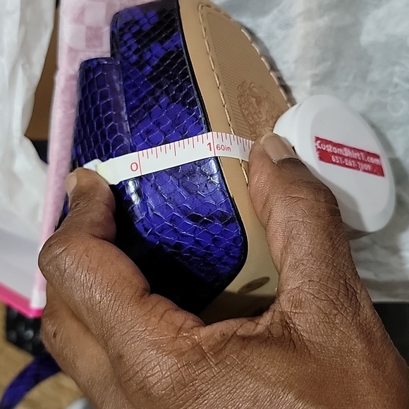 Sz 7med Retro Python Platform Heels - Picture 15 of 16